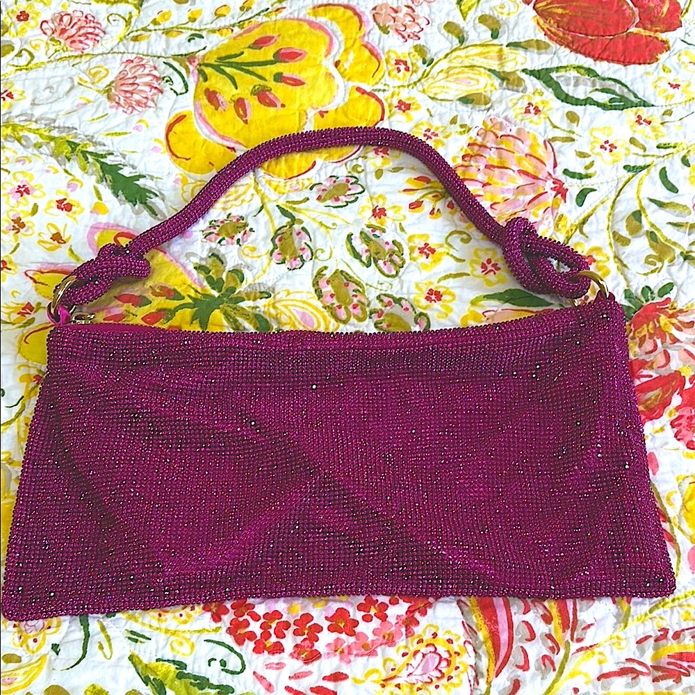 Express Pink Suede Wristlet Clutch